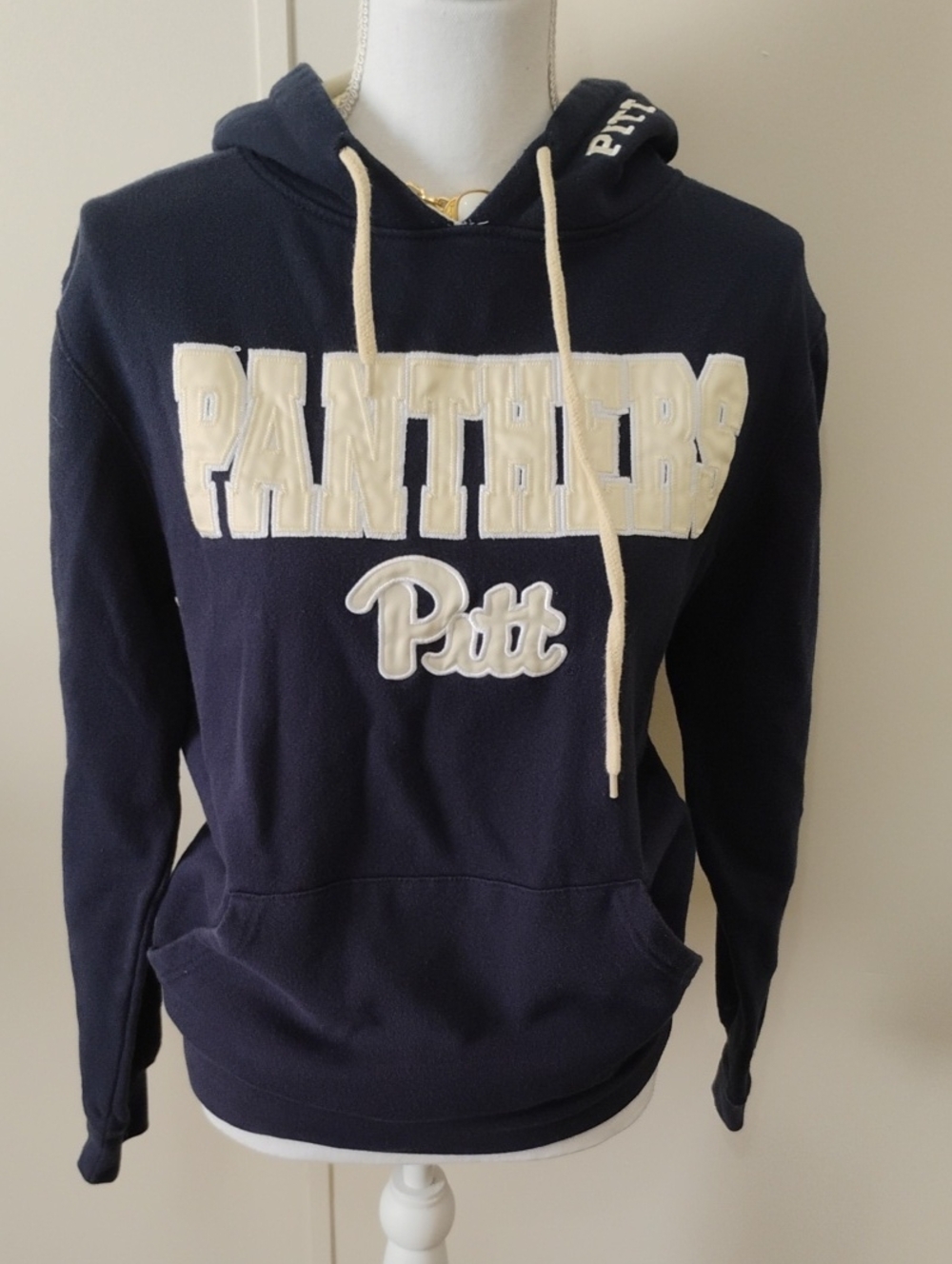 Ready For College #Pitt Panthers Navy Appliqué Hoodie